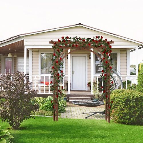 Free shipping 7FT Beautiful And Practical Garden Arch Dark Brown YJ Free shipping 7FT Beautiful And Practical Garden Arch Dark Brown YJ